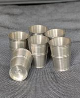 6-teiliges Set Schnapsbecher (Stamper) aus Zinn