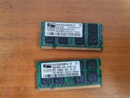 2 Stk. Original IBM 1GB PC2-5300  DDR2