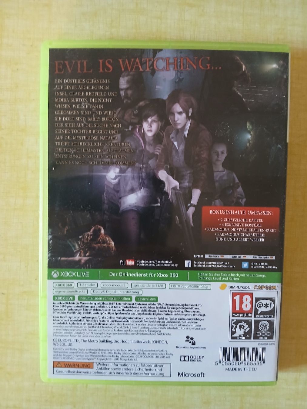 Jeux: Resident Evil 2 - Revelations – D'occasion à bern par Bern27 1
