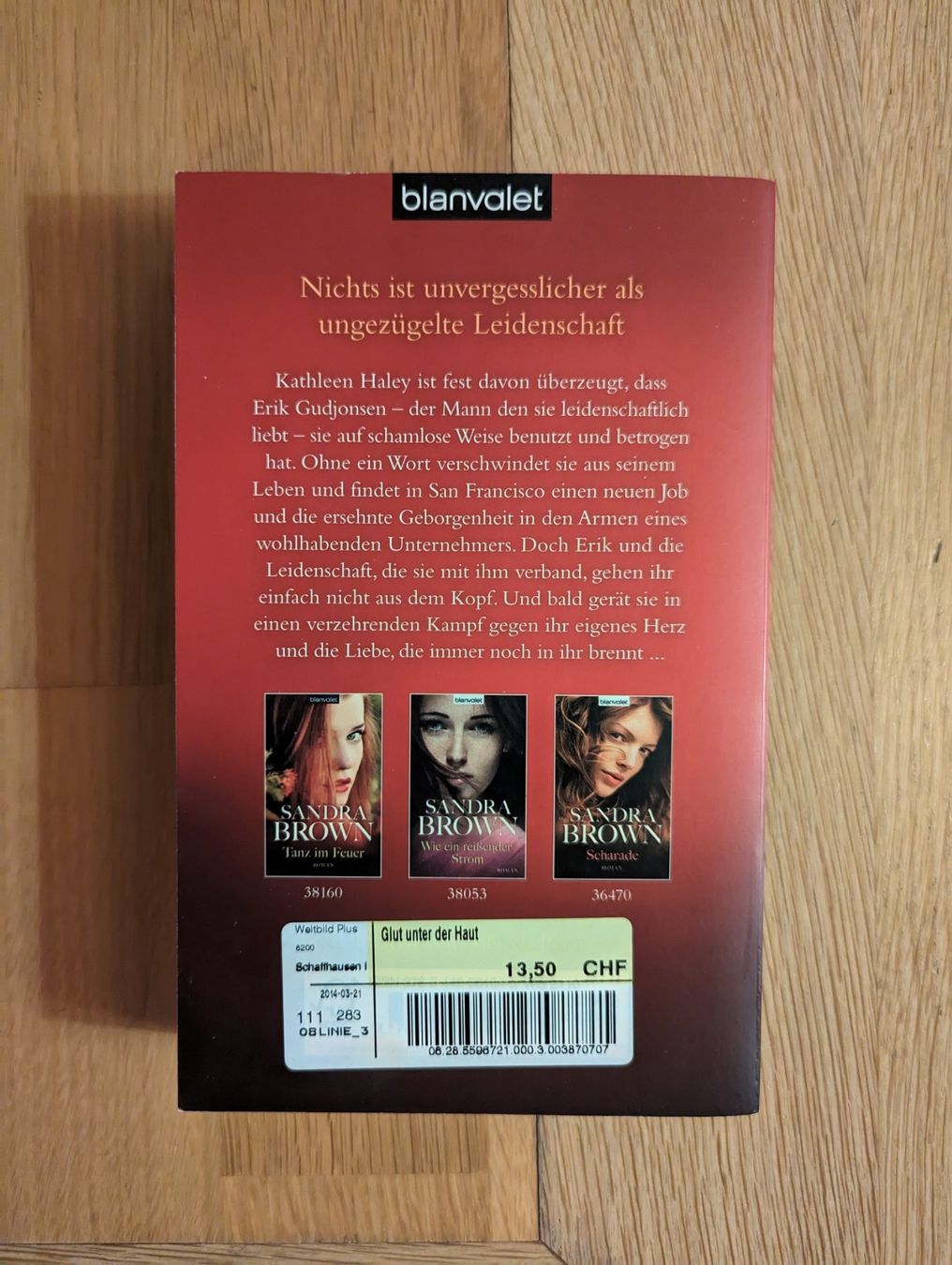 Bücher: Sandra Brown Glut unter der Haut – Gebraucht aus Rafz von Alexey00 1