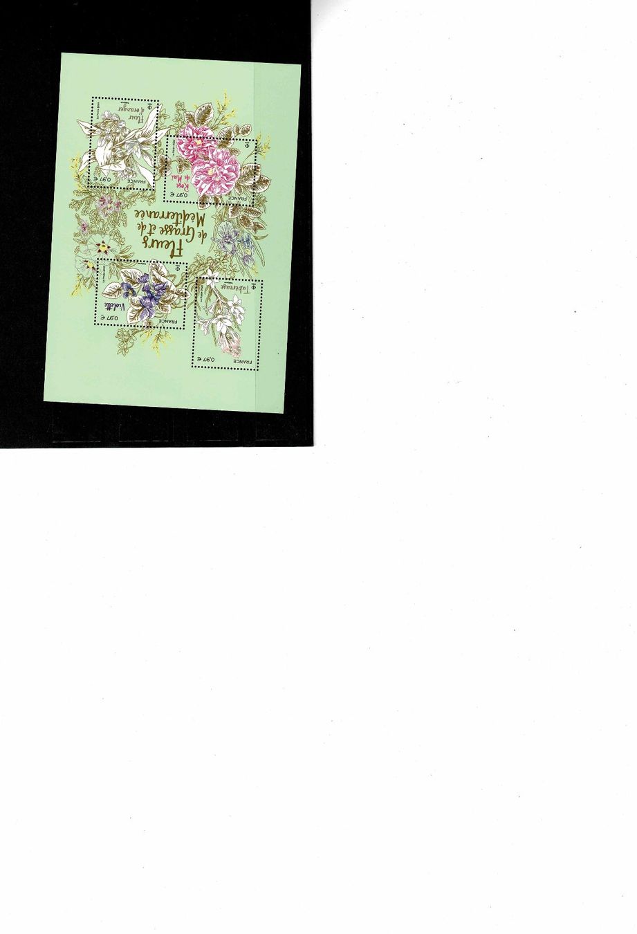Alle Briefmarken: Blumen / Fleurs de Grasse et Méditerranée 1 KB ** – Neu (gemäss Beschreibung) aus Lausanne von Whorvath