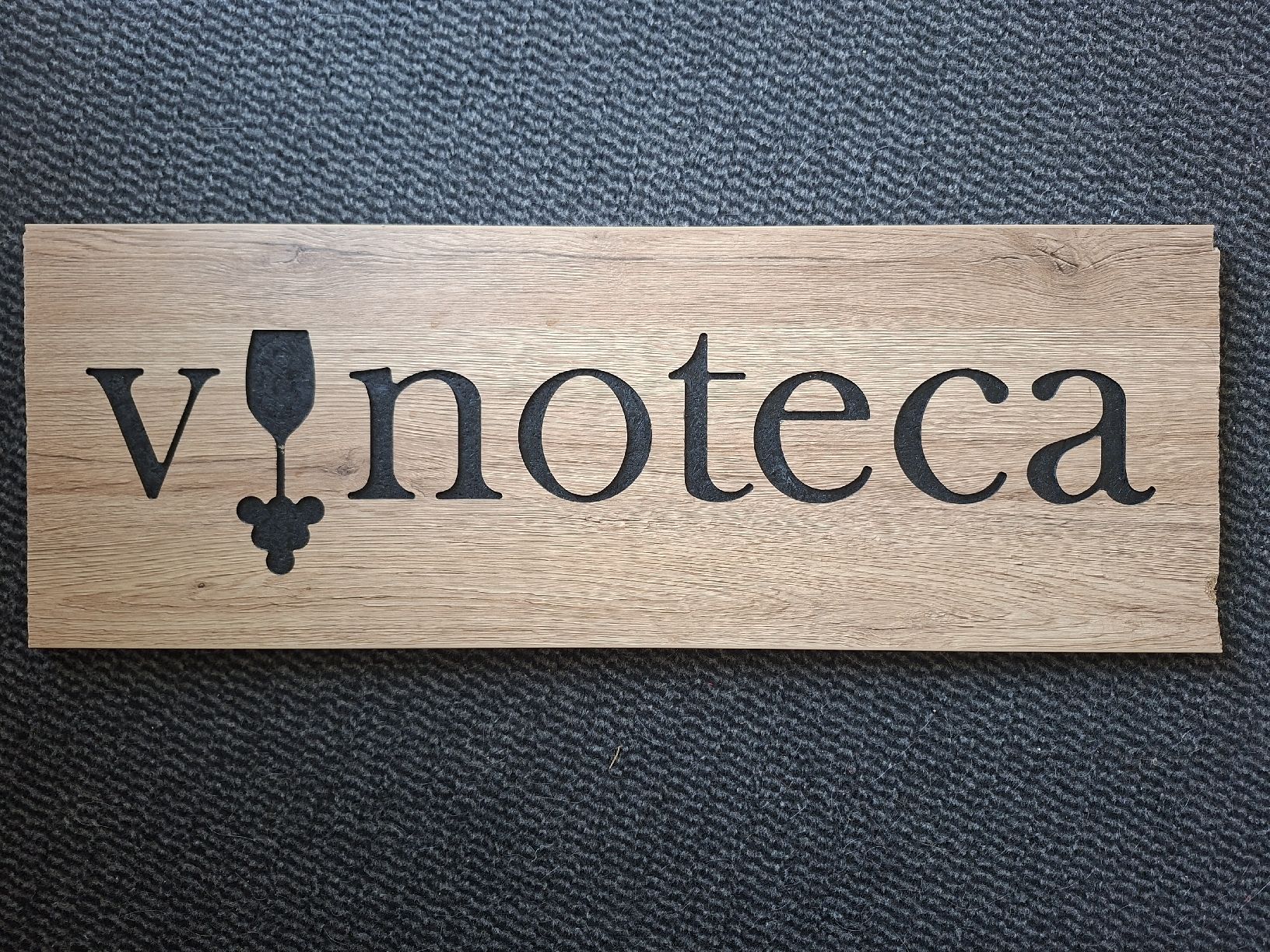 Insegne: Vinoteca Holzschild, Deko für Weinkeller oder Bar – Usato da Watt venduto da MG_Products