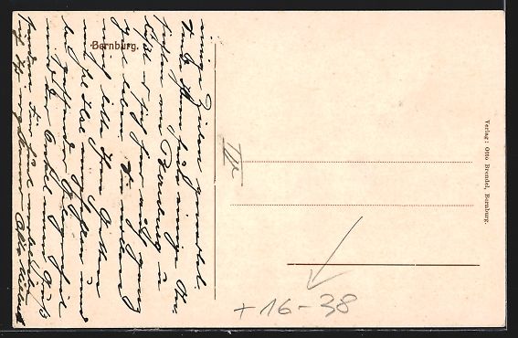 Cartoline postali: Grusskarten-AK Bernburg, Ortsansicht mit – Usato da Berlin venduto da bartko-reher 1
