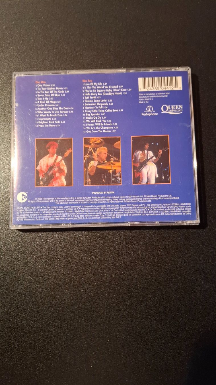 CD: *QUEEN Live at Wembley'86* D-CD – Usato da Brütten venduto da Sigimi 1