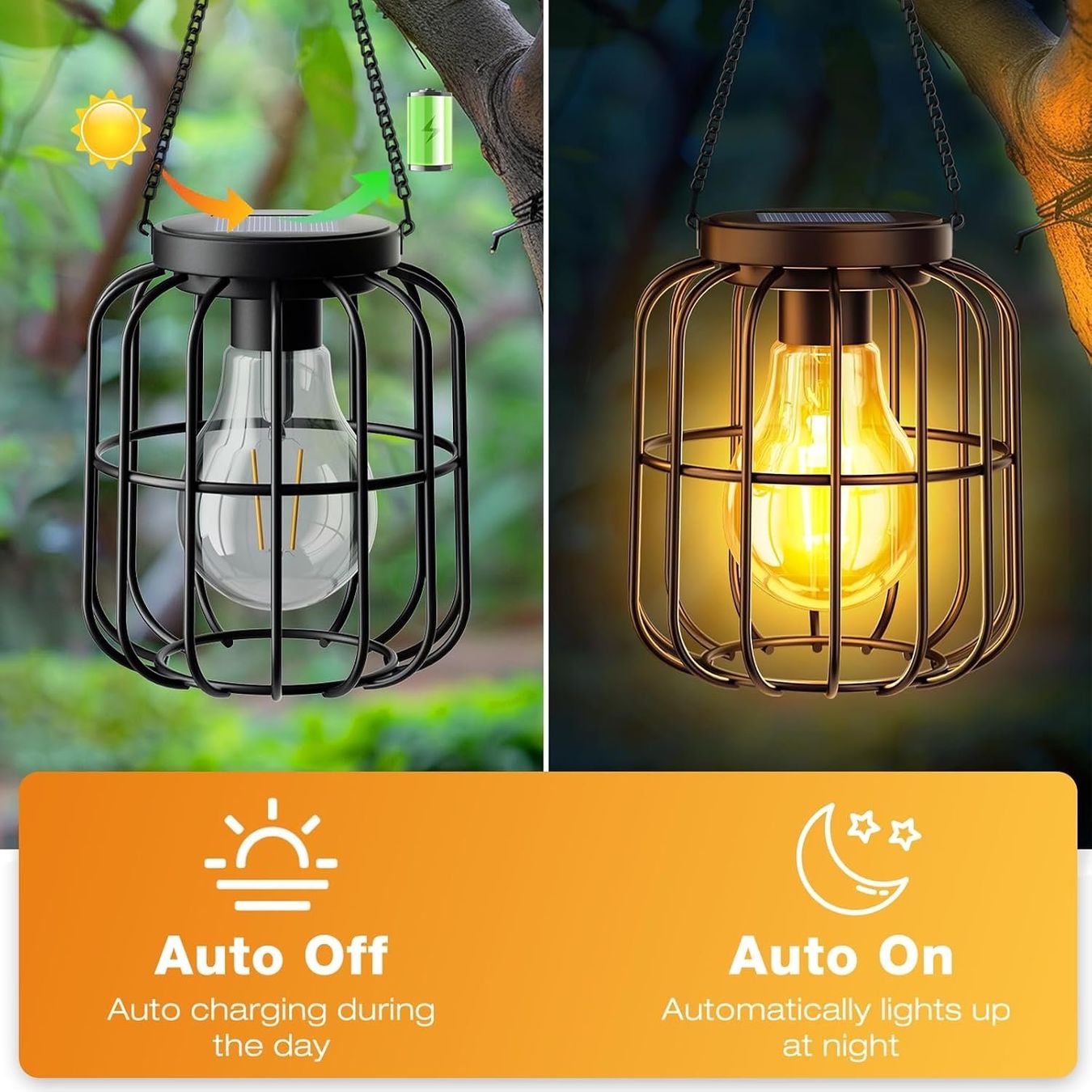 Lampade: 2x Solarlampen Außen 2er Set IP65 – Nuovo e nell'imballaggio originale da Nuglar venduto da SmartLiving24 2