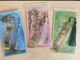 Buchzeichen: Monet Ölgem goldig: verschiedene Farbvarianten