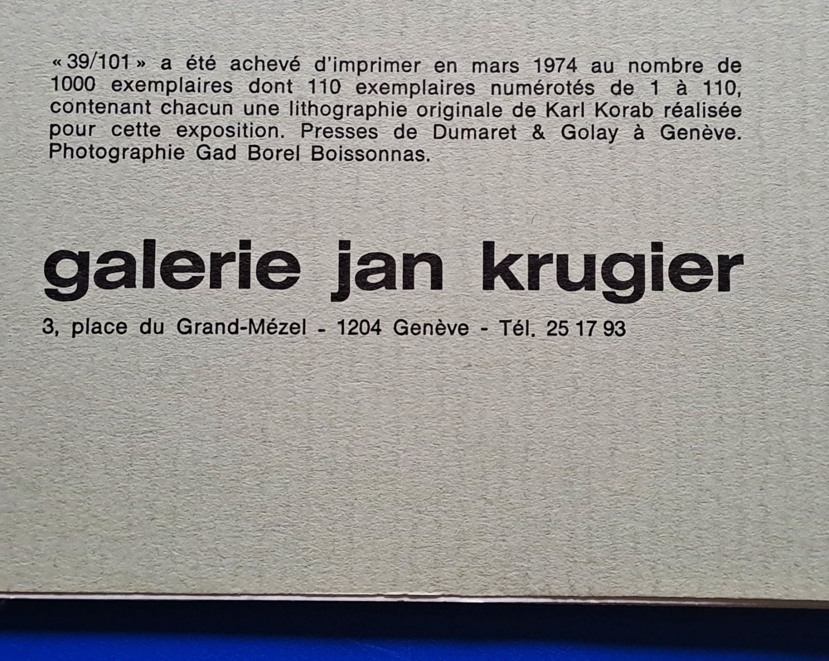 Bücher: KORAB - Suites No. 39/1974 – Gebraucht aus Zürich von archiphil 9