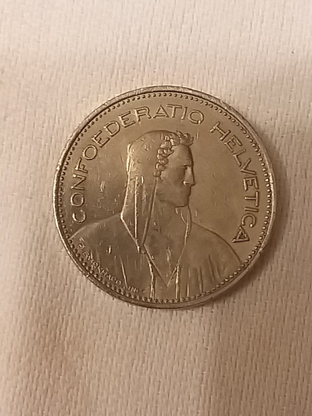 Alle Münzen: Pièce rare 5 Francs Suisse 1984 – Gebraucht aus La Chaux-de-Fonds von Marteaux 1