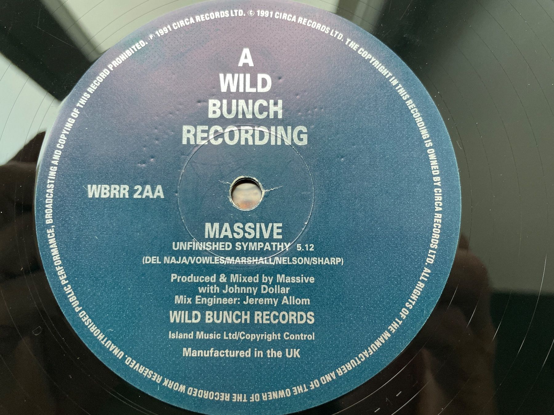 Schallplatten: Massive Attack - Unfinished Sympathy - 12" Maxi, 1991 – Gebraucht aus Zürich von  2