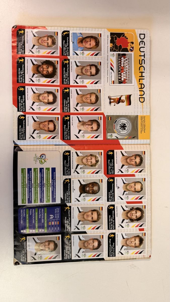 Panini Album: Panini Album WM 2006 – Usato da UNTERSIGGENTHAL venduto da s_rzb8 2