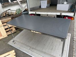 schöner USM Haller Bürotisch anthrazit 90x200xH78cm