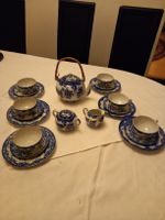 6er Antik Japanese Blau Teeset complet