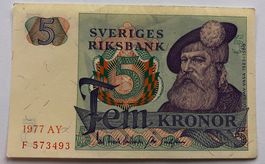 Schweden 5 Kronor 1977