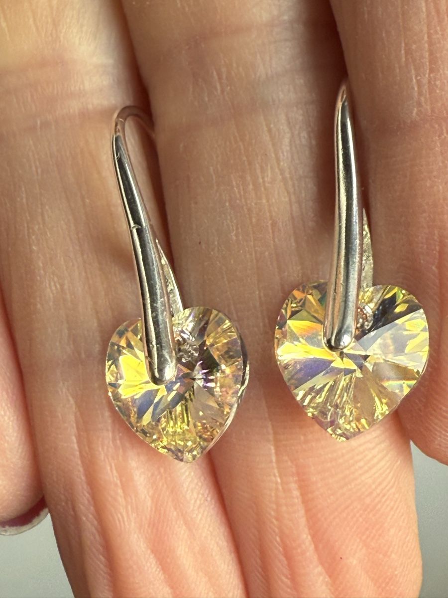 Swarovski Orecchini pendenti & Orecchini a lobo: Swarovski Crystal Herzchen Ohrringe NEU – Nuovo e nell'imballaggio originale da Basel venduto da Chili007