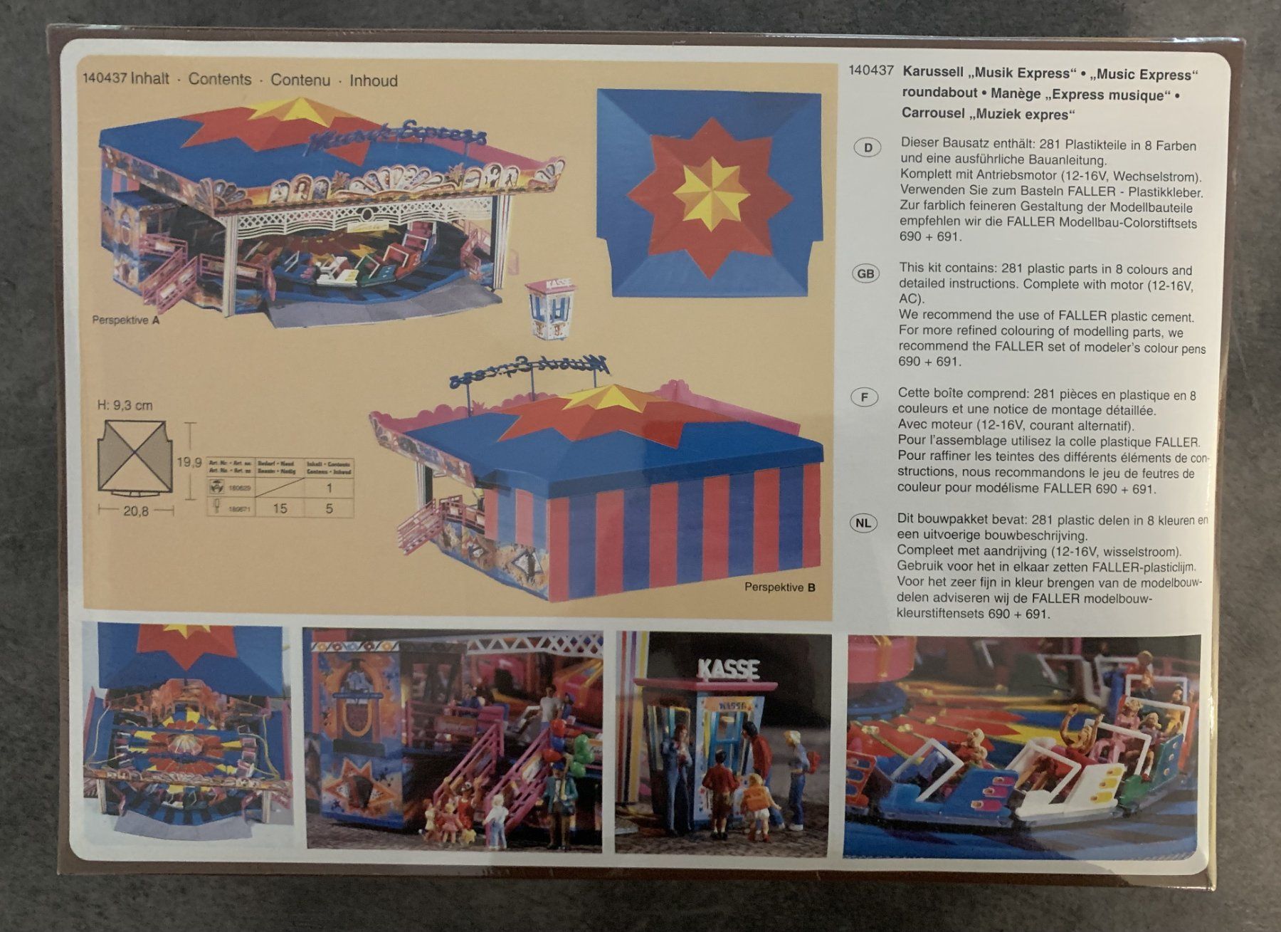 Kirmes Karussell Musik Express, Faller H0 140437, mit Motor (Neu und ...