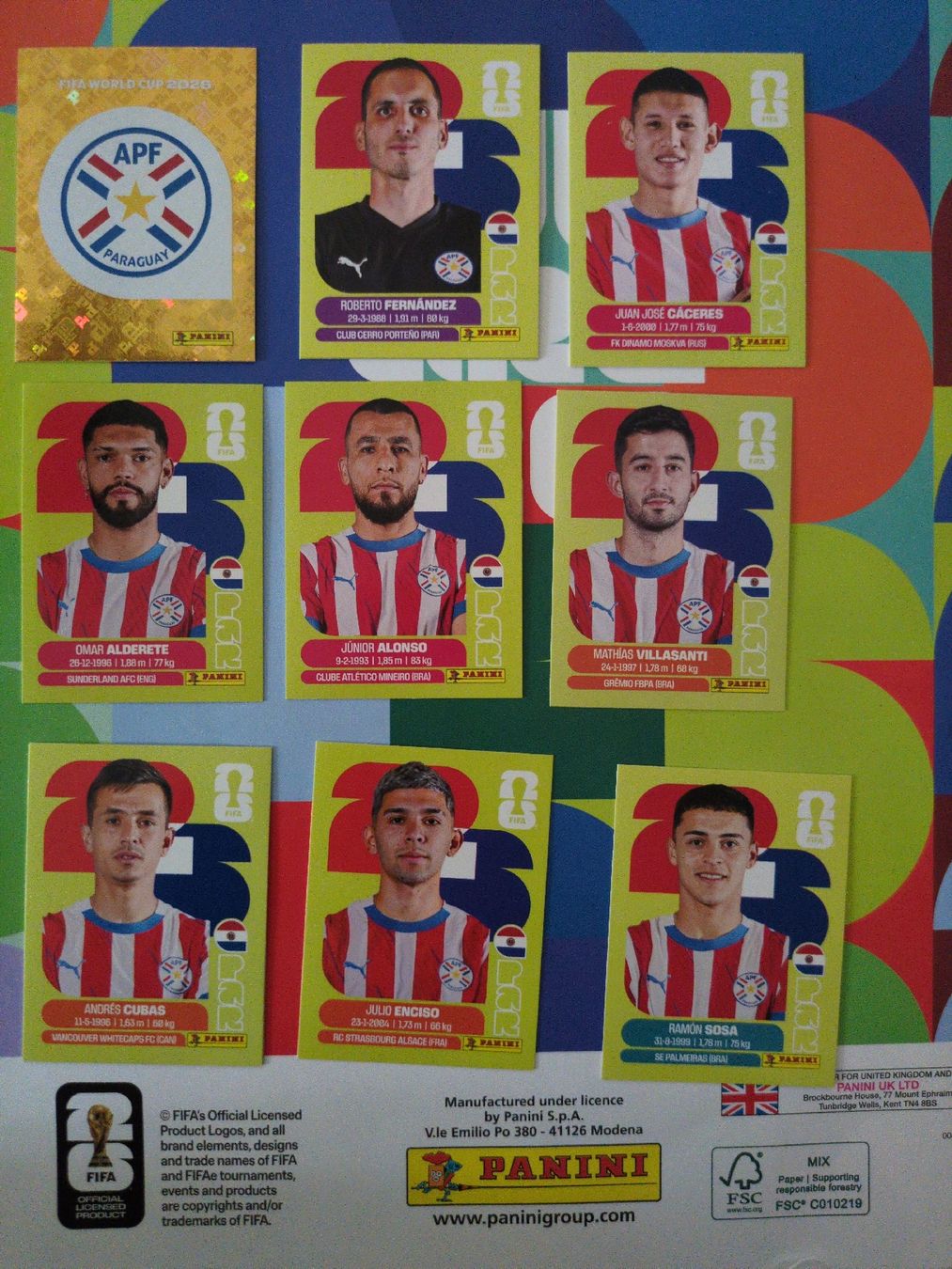 Panini Carte collezionabili: Panini Paraguay Set – Nuovo (secondo la descrizione) da Rapperswil SG venduto da sau_p7ft