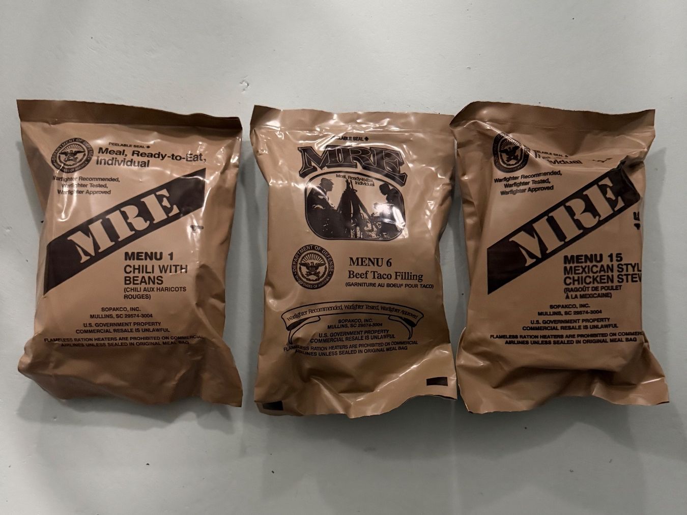 Lebensmittel & Spezialitäten: Original US Army Ration MRE Notration – Neu und originalverpackt aus Sattel von yas_cj5q