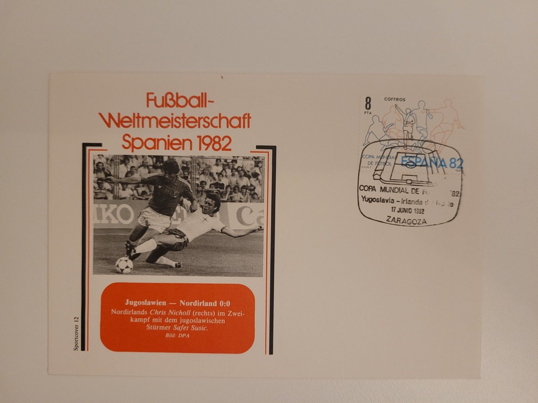 Alle Briefmarken: Spanien 1982 Fussball WM FDC – Gebraucht aus Inwil von Flower2325