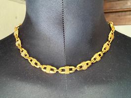 Vintage Goldfarbener Rundhalsausschnitt, Halskette