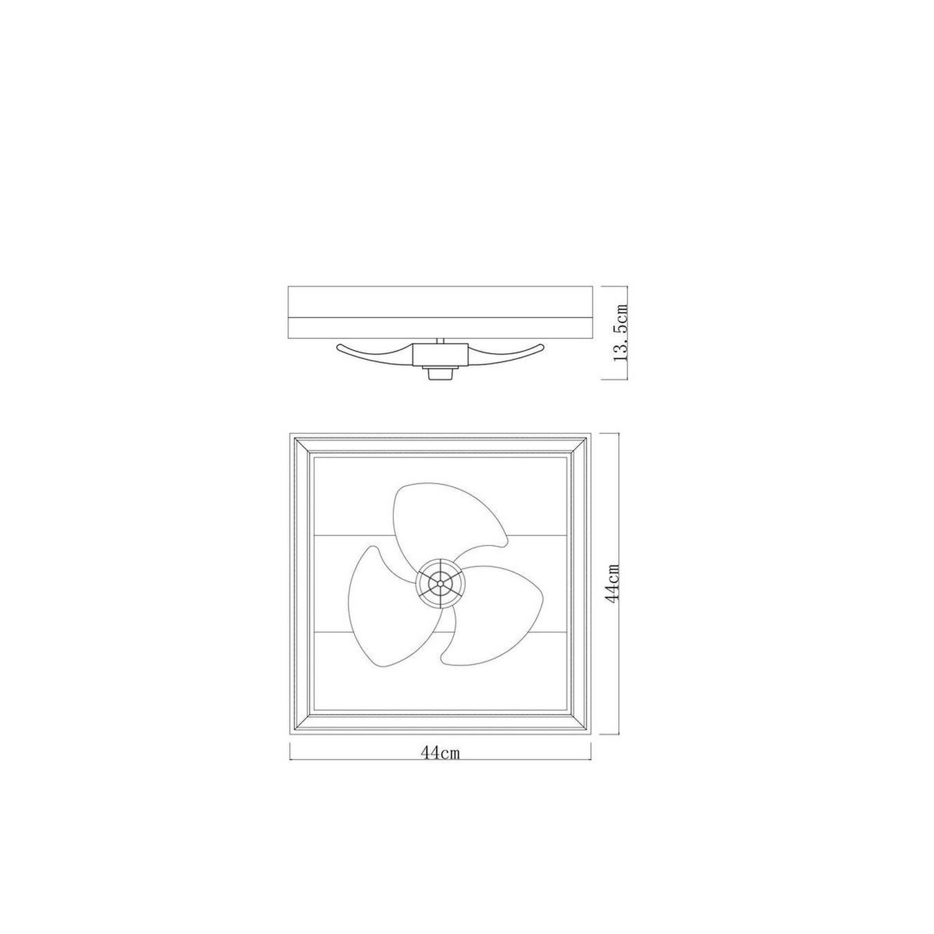 Lustres & lampes de plafonds: LED Deckenventilator, Memory, 44 x 44 cm – Neuf (Voir description) à Kreuzlingen par Smart-Light 9