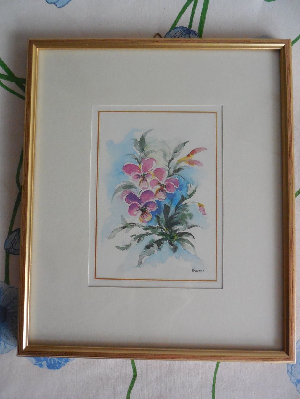 Foto & Immagini: 3 Blumenbilder gemalt: Malerin: Renate – Usato da Birsfelden venduto da Sakurajima 2
