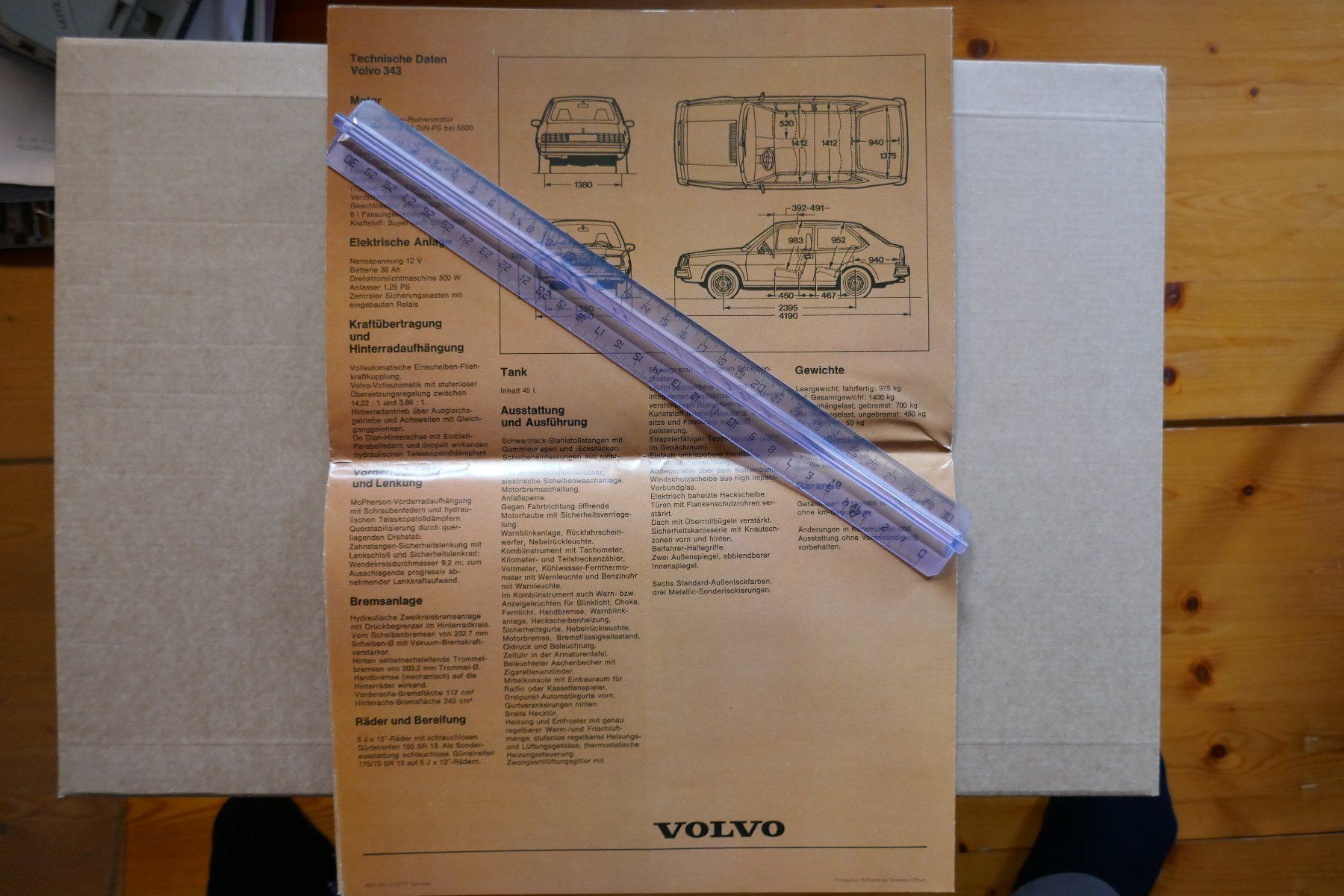 Volvo Dokumente: VOLVO  343  Originalprospekt – Gebraucht aus Madiswil von ML911 4