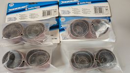 4 Pack Silverline Schleifhülsen je 10-tlg. Satz 80er-körnung