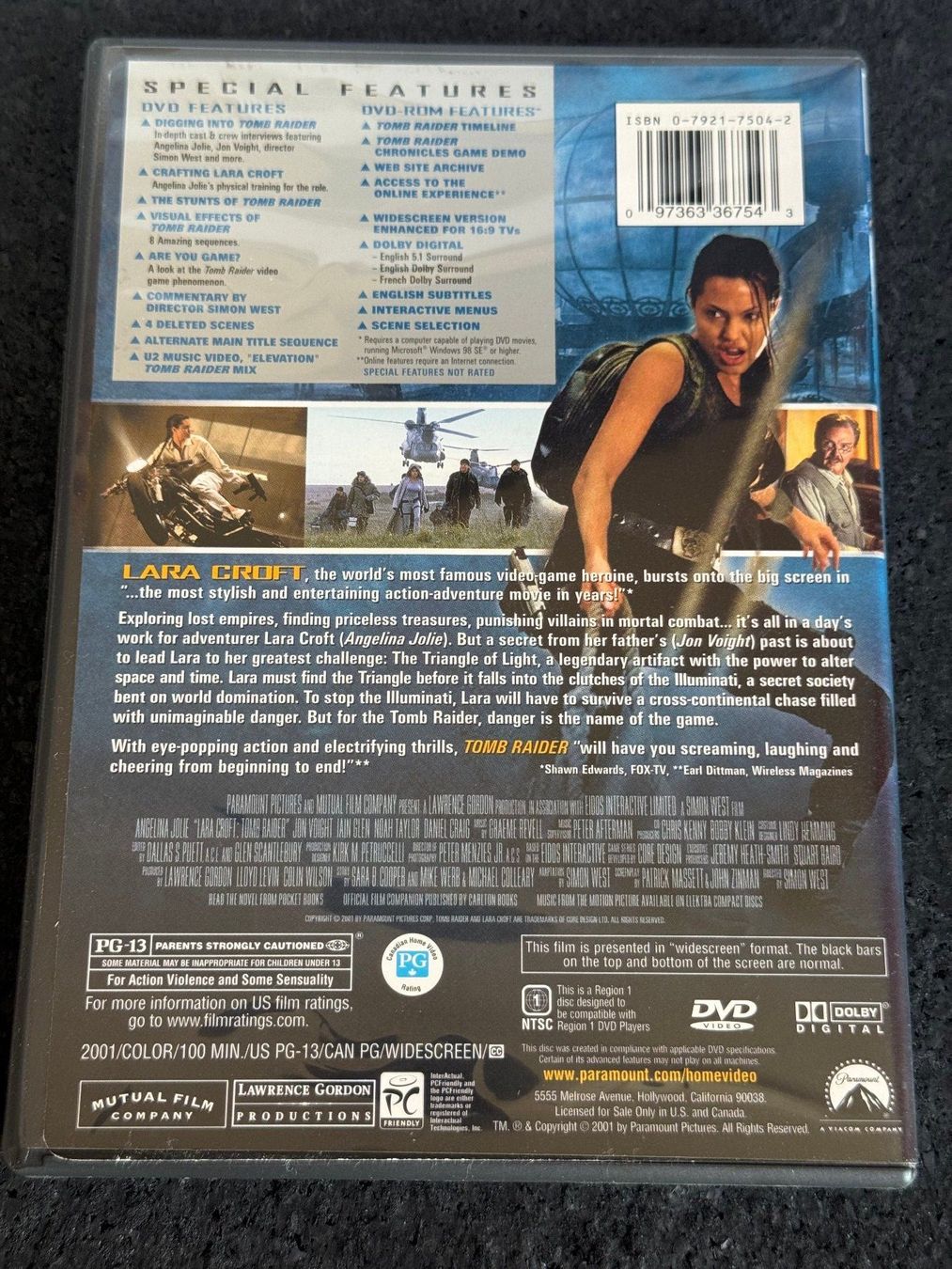 Tutti i DVDs: Lara Croft TOMB RAIDER DVD EN Ländercode1 – Usato da Fribourg venduto da tschjoly 1