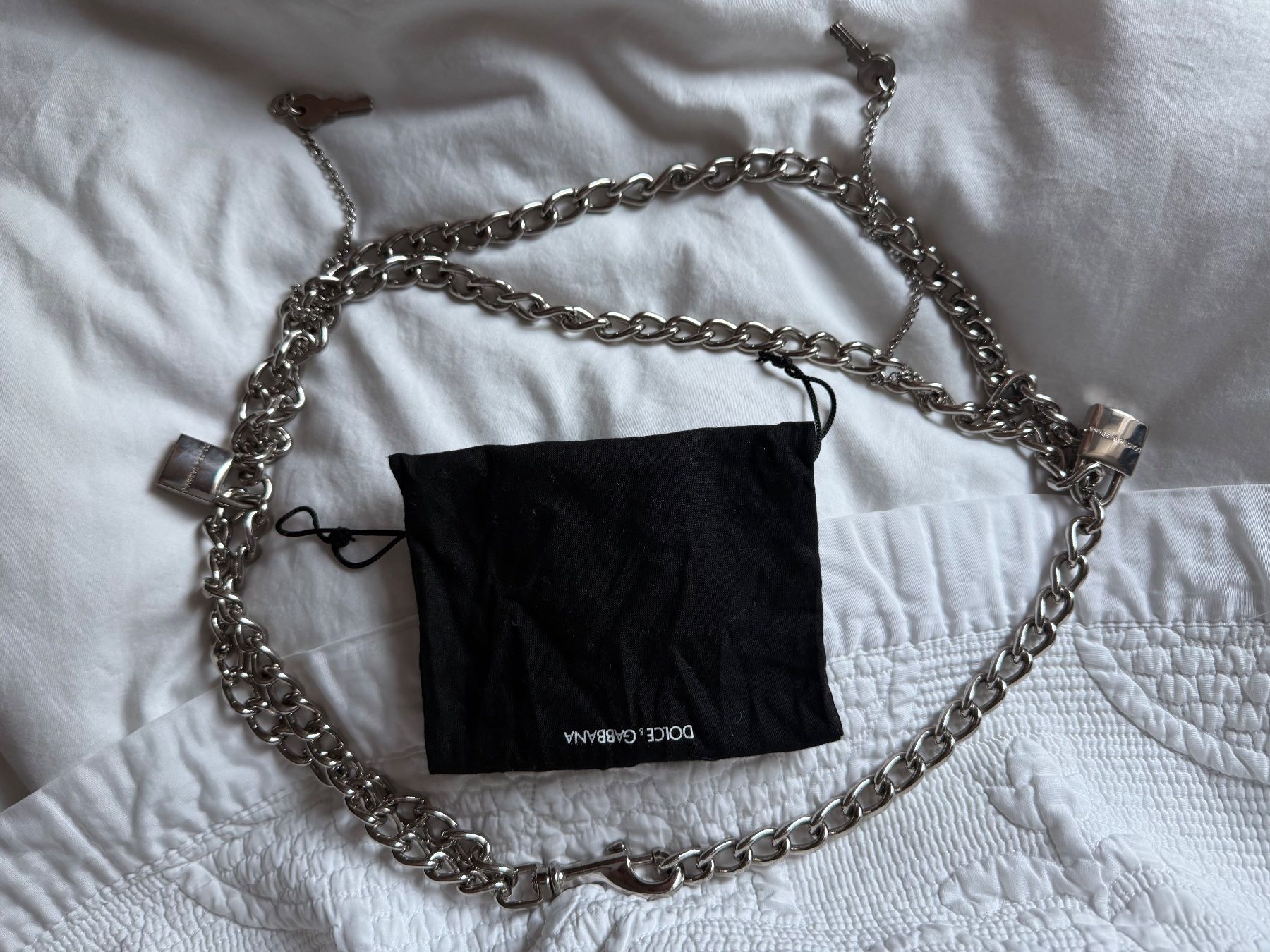 Dolce & Gabbana Cinture: D&G Kettengürtel silbrig – Nuovo (secondo la descrizione) da Brütten venduto da Rod816 5