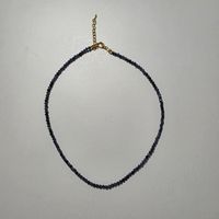 Handgemachte Halskette mit Saphir