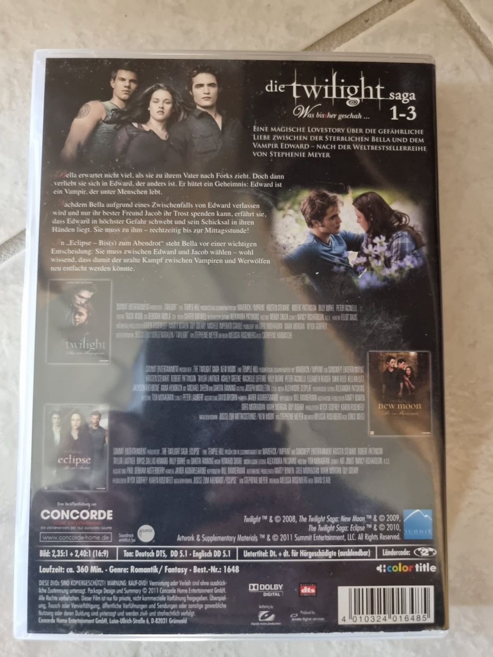 Alle DVDs: The Twilight Saga 1-3 Limited Edition – Gebraucht aus Lostorf von Venice16 2