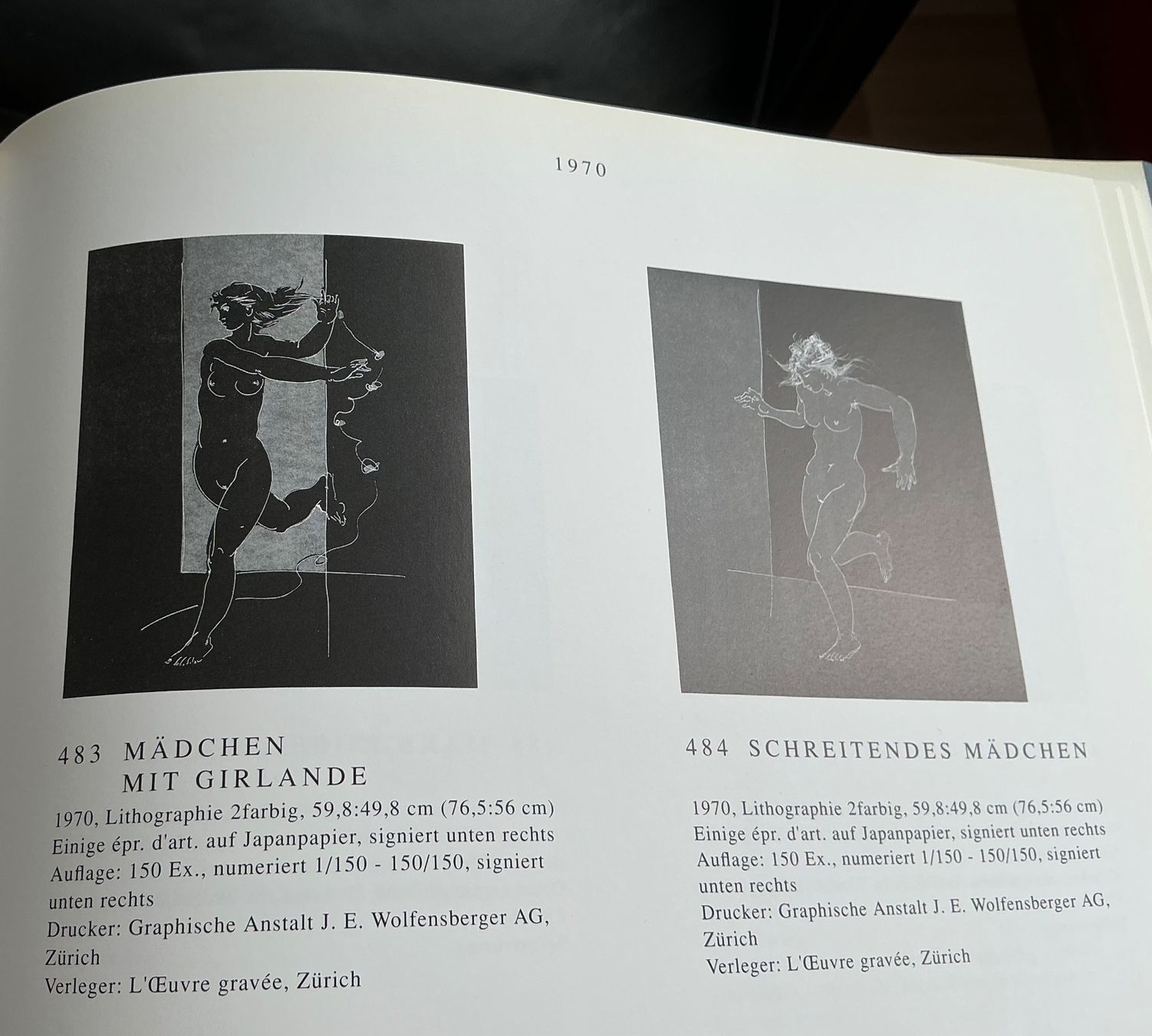 Grafica & Litografie: Hans Erni - Lithographie - Künstlerprobe – Usato da Pieterlen venduto da LM1446 6