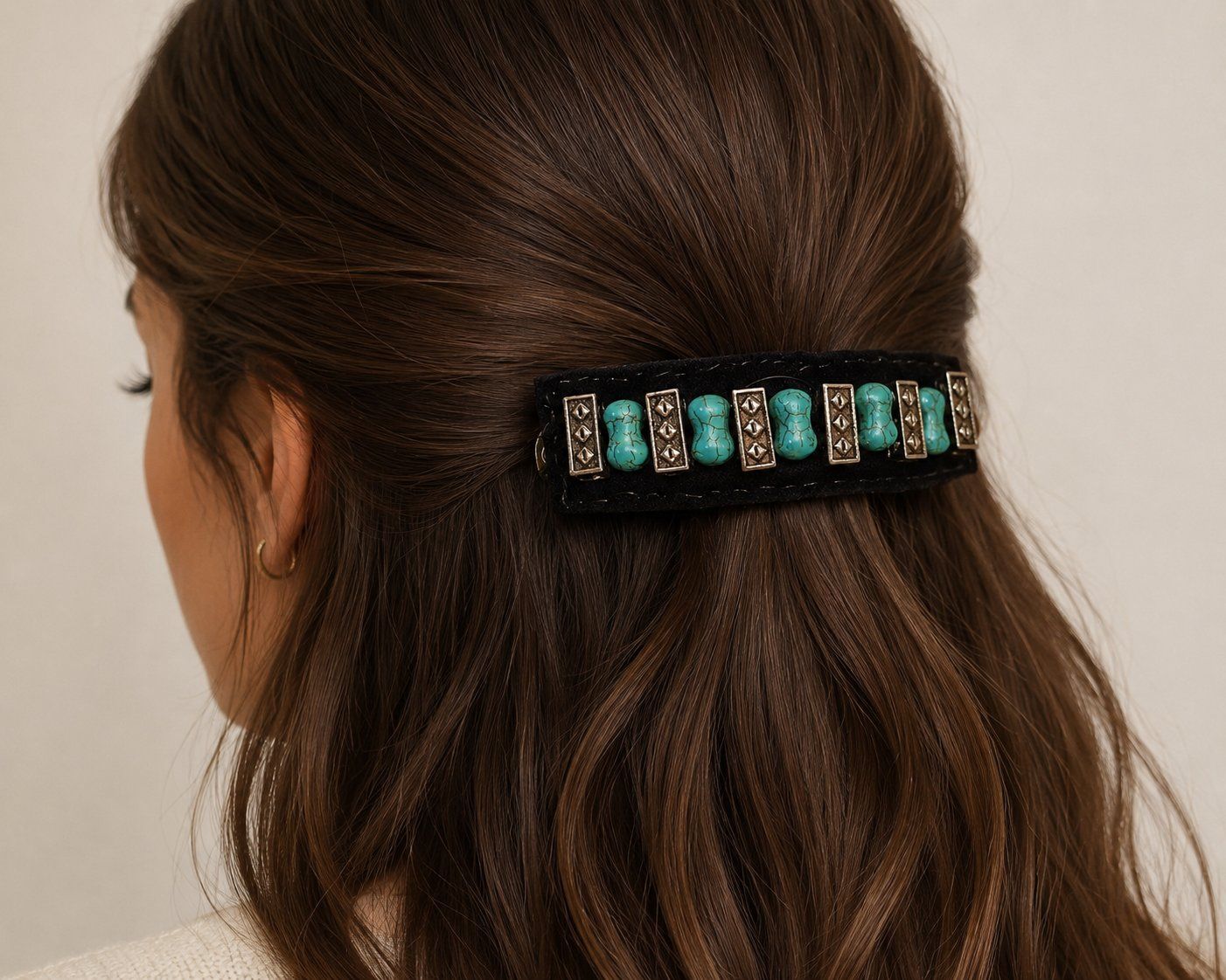 Accessoires pour cheveux: Barrette unique avec pierre semi-précieuse – Neuf (Voir description) à Crassier par steff2000