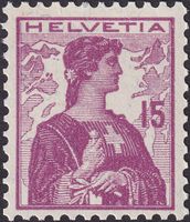 1909, Nr.122 postfrisch** (dunkelviolett), fehlerfrei 100.-