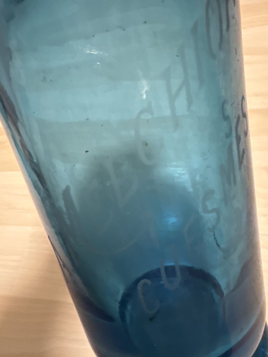 Bottiglie: Antike Sodaflasche / Syphonflasche türkisblau – Usato da Grenchen venduto da Lucy68 6