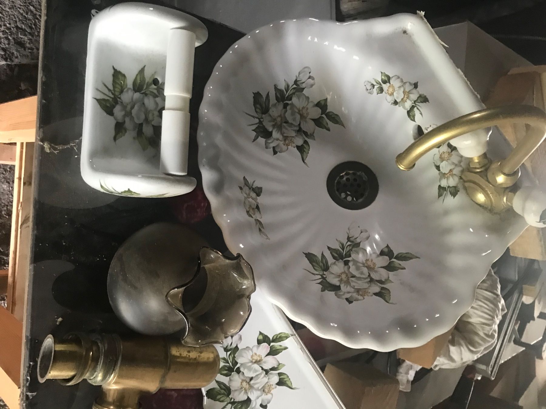 Spülbecken & Waschbecken: Biedermeier Lavabo Messing – Gebraucht aus Eichberg von Ranney