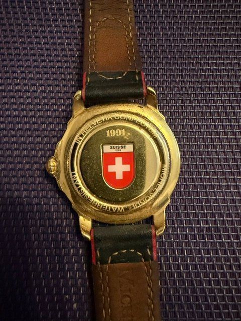 Michel Jordi Orologi: „Seltene Michel Jordi Ethno Herrenuhr – All Edelweiss Ziffer – Usato da Kloten venduto da Niemalsbescheiss 4
