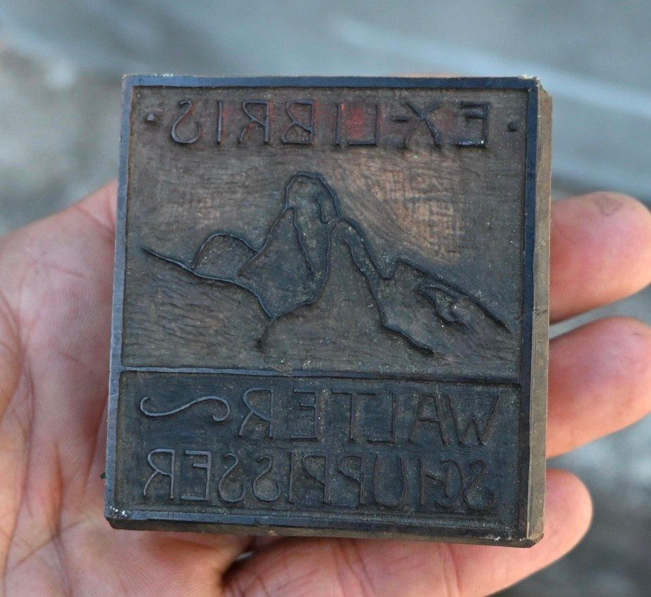 Timbri: antiker Exlibris Holzstempel BERG – Usato da Pfaffhausen venduto da mono_rec 2