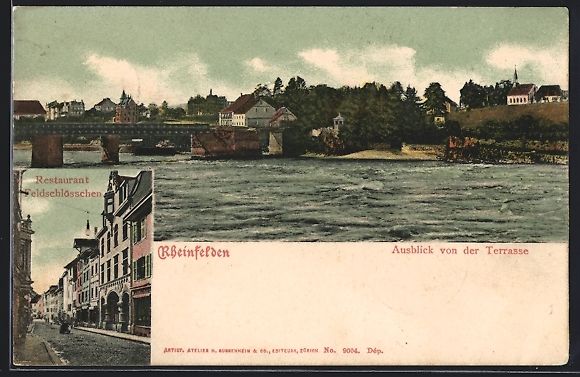 Ansichtskarten: Rheinfelden, Restaurant Feldschlösschen – Gebraucht aus Berlin von bartko-reher