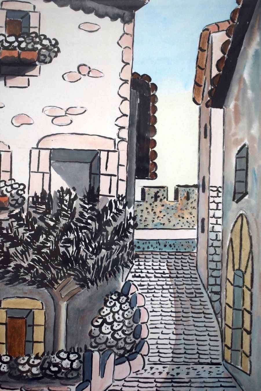 Dipinti: ROMO Tossa de Mar Aquarell Spanien Costa Brava – Usato da Zürich venduto da kunstarchiv.online 2
