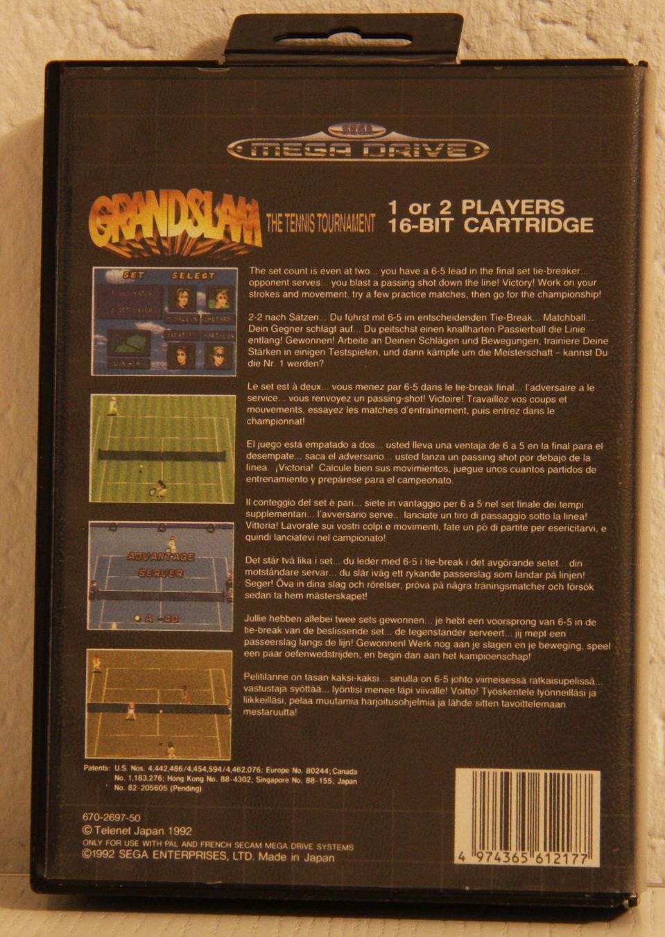 Giochi: Sega Mega Drive Grandslam – Usato da Fisibach venduto da Retrogames24 1