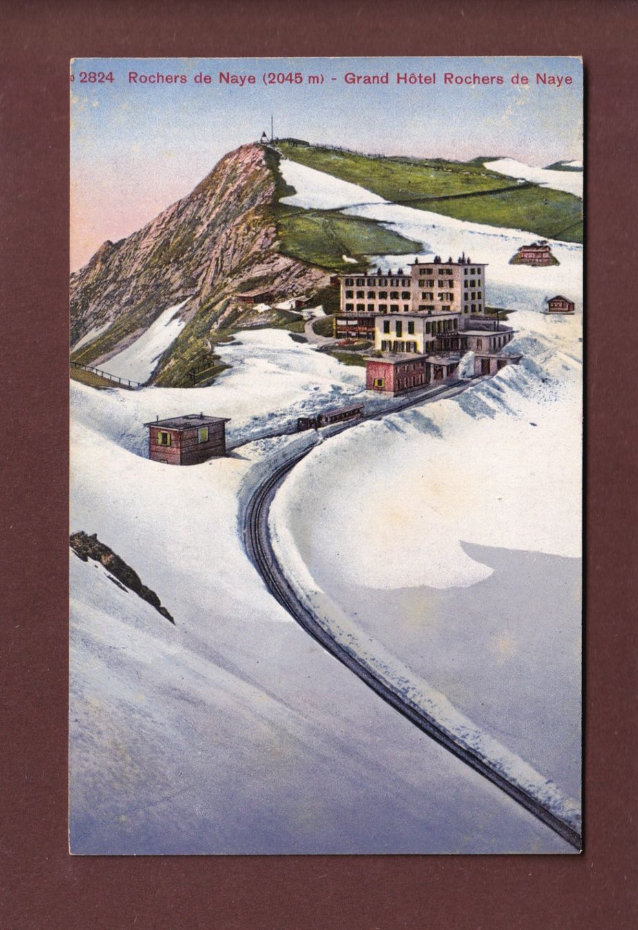 Ansichtskarten: ROCHERS DE NAYE - Hôtel - Train - Neige – Gebraucht aus Pully von nicecards
