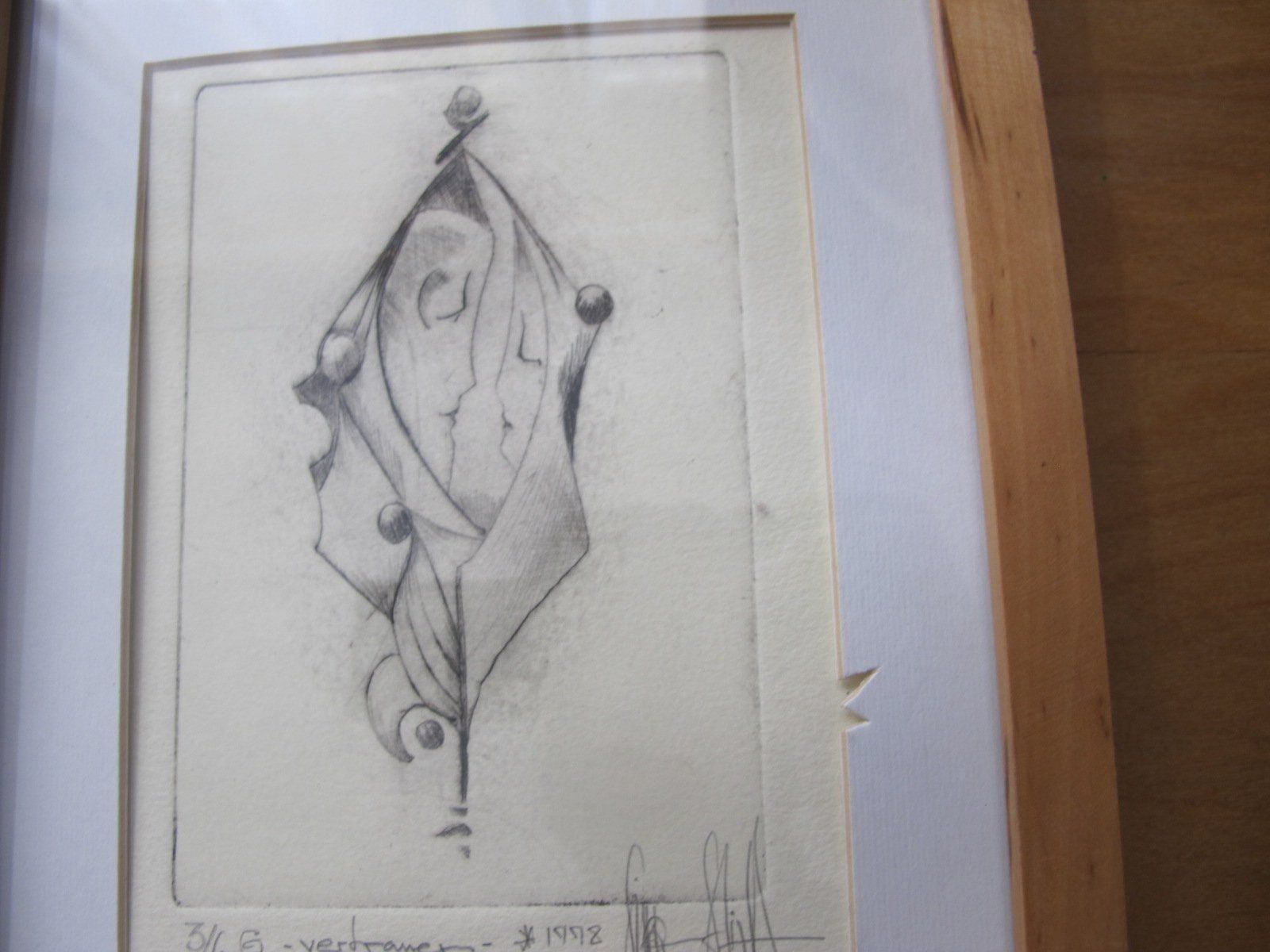 Posters & Illustrations: wunderschöne alte kaltnadelradierung sig – D'occasion à Löhningen par Chimae67 3