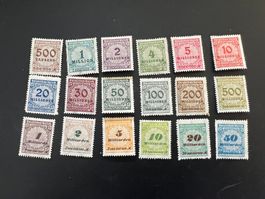 D.Reich 1923 MiNr. 313-330  * (5247)
