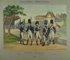 BERNER MILIZEN, LITHOGRAPHIE UM 1890