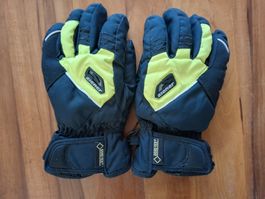 Skihandschuhe Ziener Gore-Tex schwarz gelb gebraucht