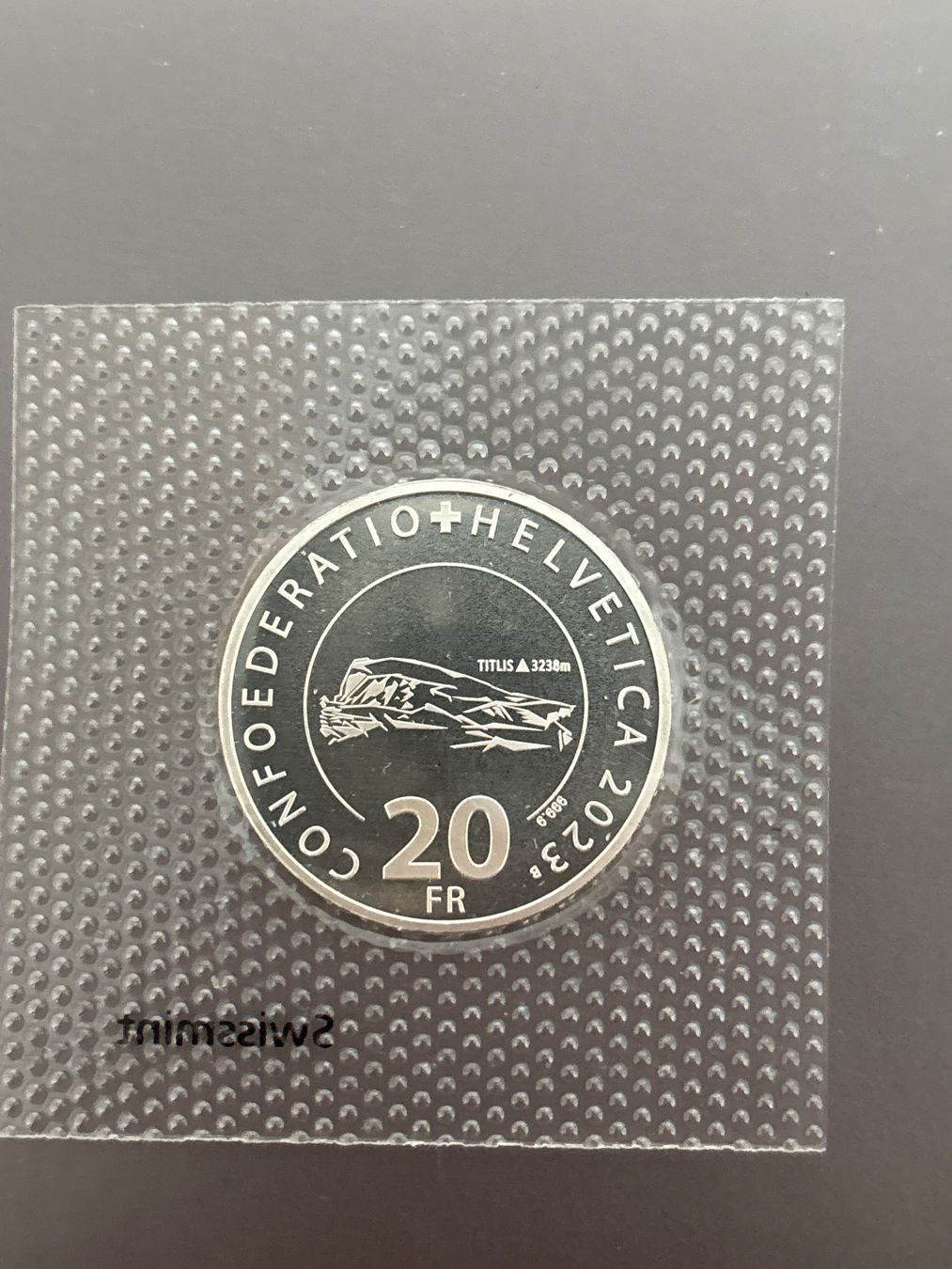 Tutti le monete: Silbermünze 20 CHF Titlis Feinsilber – Nuovo e nell'imballaggio originale da Dietikon venduto da LakitosWolke
