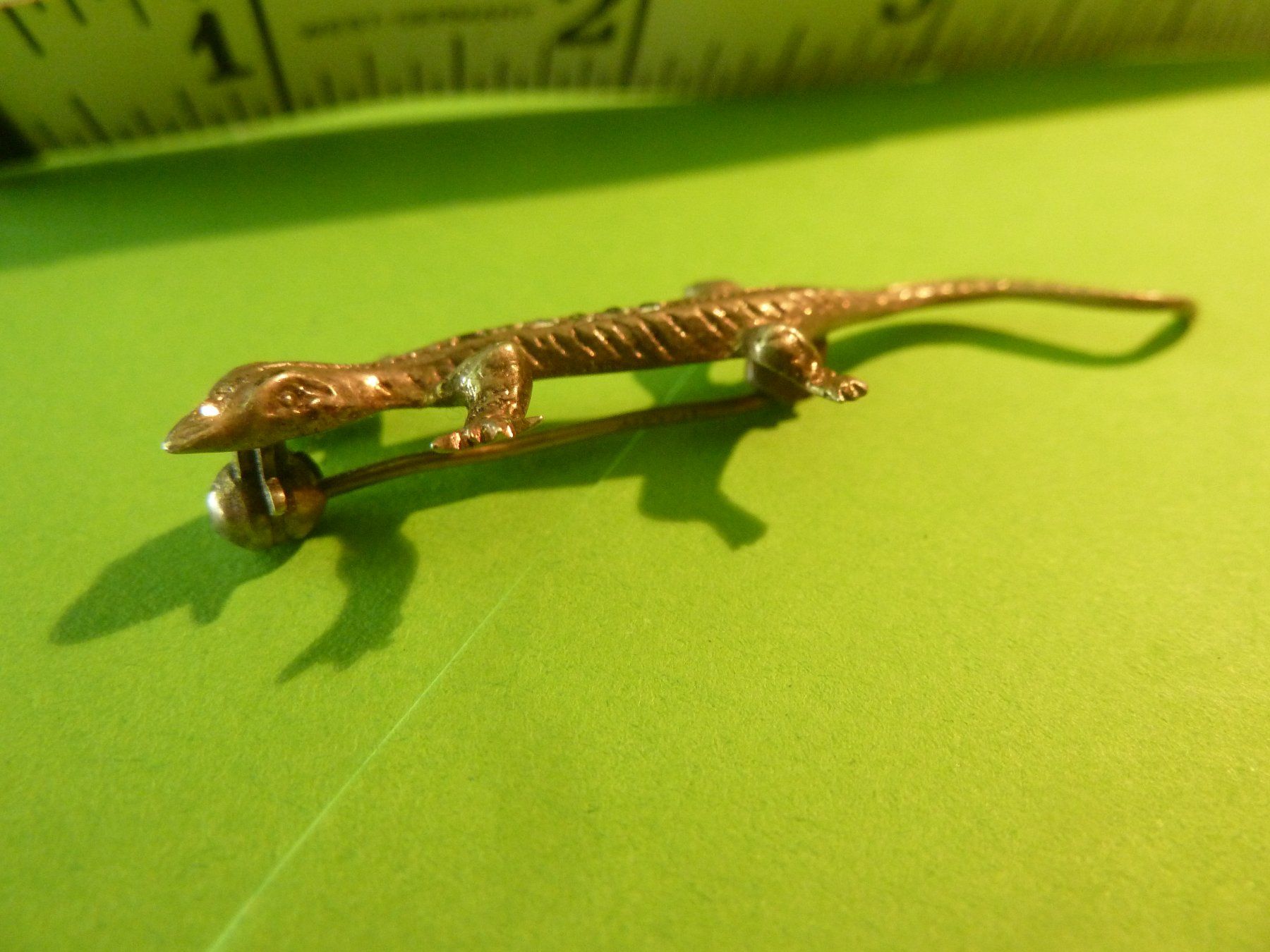 Broschen & Nadeln: Schmuck Brosche Eidechse 5 cm West-Germany – Defekt aus Rieden SG von jamilau 3