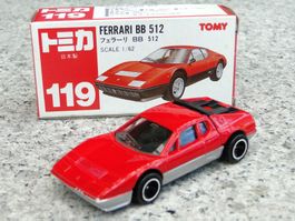 TOMY TOMICA - FERRARI BB 512, JAPAN Nr. F39, 1/62
