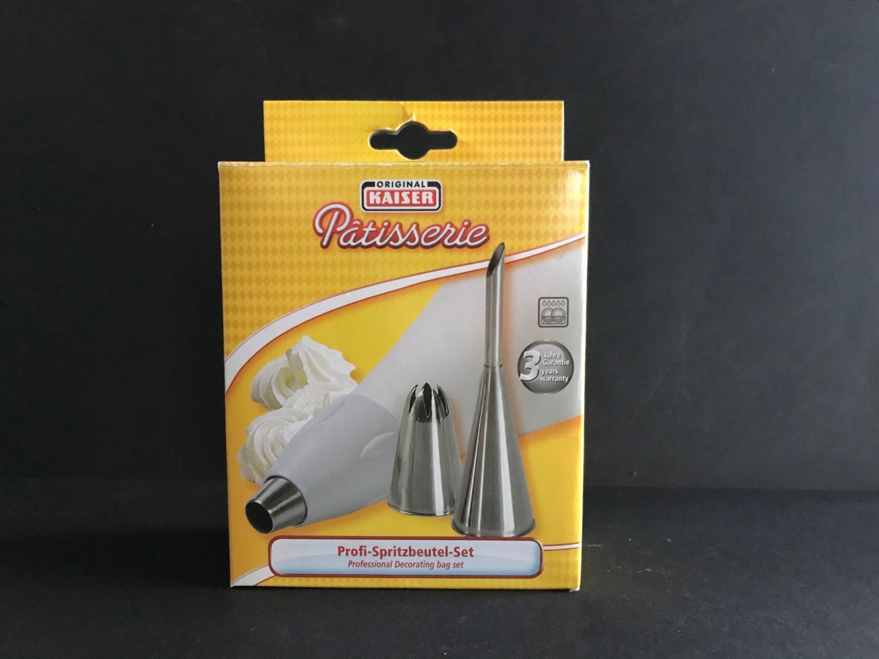 Küchengeräte: Spritzbeutel Profi Set KAISER Beutel, Adapter, 3 Tüllen – Neu und originalverpackt aus Däniken SO von allerlei54
